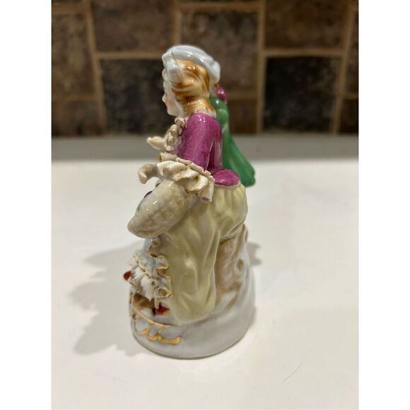 Excellent Vintage Hand Painted Male & Female Figurine Man & Woman Art Sculpture - Picture 3 of 12